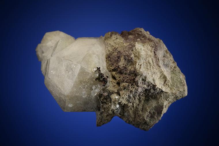 ANALCIME with COPPER and FLUORAPOPHYLLITE